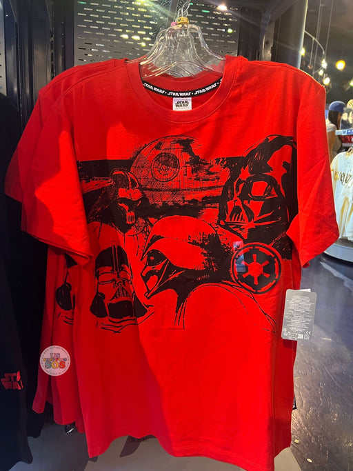 DLR/WDW - Star Wars Darth Vader Face Icon - Red Graphic T-shirt (Adults)