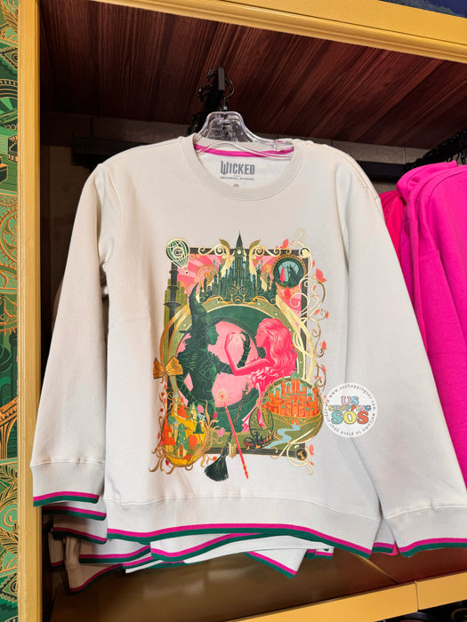 Universal Studios - Wicked - Elphaba and Galinda Cream Pullover (Adult)