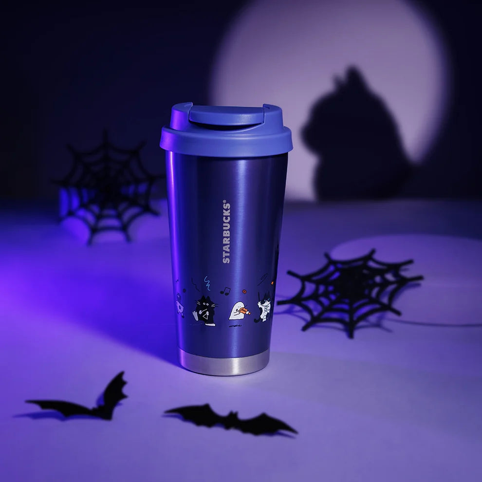 Starbucks Hong Kong - 2026 Halloween Spooky Meowchestra Collection x Spooky Meowchestra Band Stainless Steel Tumbler 16oz