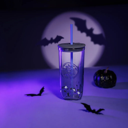 Starbucks Hong Kong - 2026 Halloween Spooky Meowchestra Collection x Spooky Meowchestra Sheet Regrind Glass Cold Cup 16oz