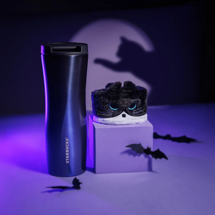 Starbucks Hong Kong - 2026 Halloween Spooky Meowchestra Collection x Spooky Meowchestra Stainless Steel Tumbler With Cat Sleeve 16oz