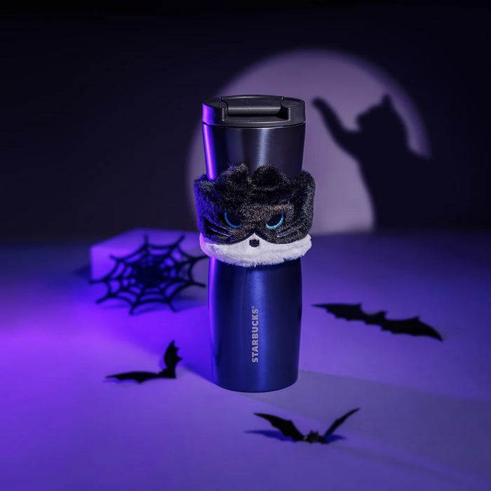 Starbucks Hong Kong - 2026 Halloween Spooky Meowchestra Collection x Spooky Meowchestra Stainless Steel Tumbler With Cat Sleeve 16oz