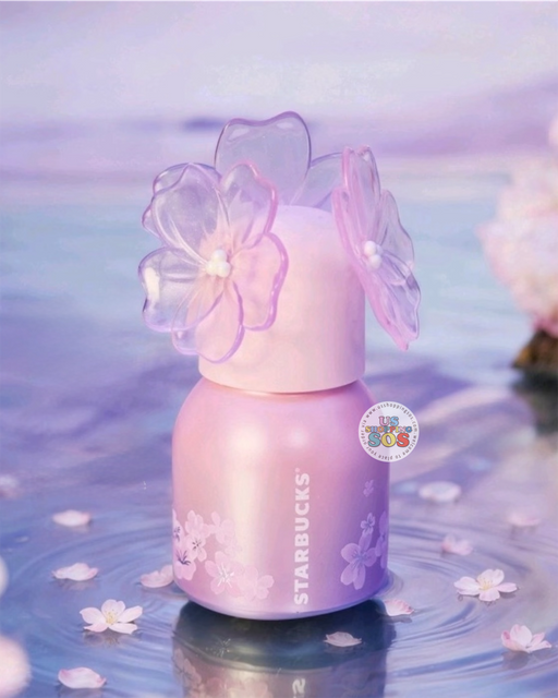 Starbucks China - Twilight Sakura 2026 - Cherry Blossom Perfume Bottle–Shaped Stainless Steel Cup 210ml