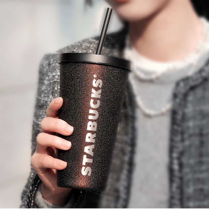 Starbucks China - Coffee Treasure 2023 - 22. Black Glitter Diamond Stainless Steel Cold Cup 550ml