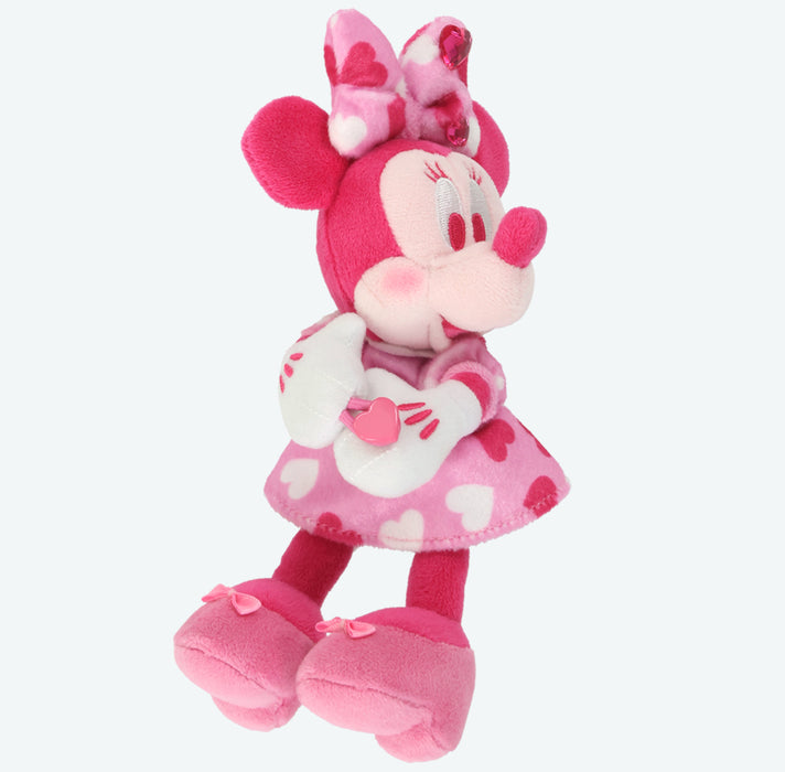 TDR - Minnie Mouse Funderland 2026 Collection x Minnie Mouse "Heart-Patterned Outfits" Plush Keychain (Release Date: Jan 13, 2026)