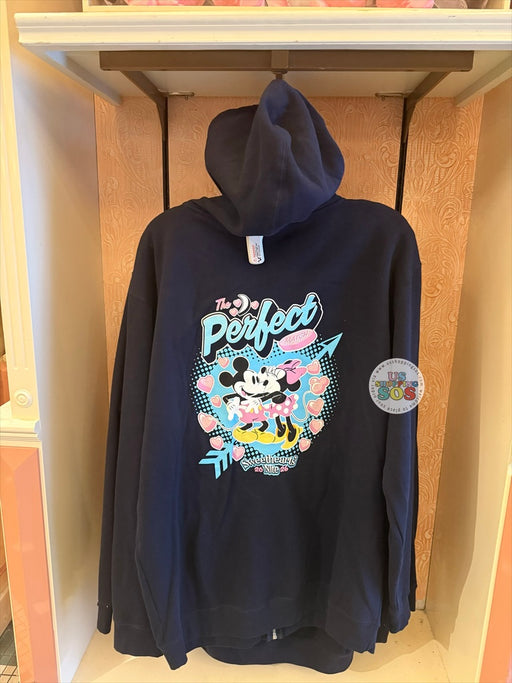 DLR - Sweethearts Nite 2026 - Mickey & Minnie Navy Hoodie Zip Jacket (Adult)