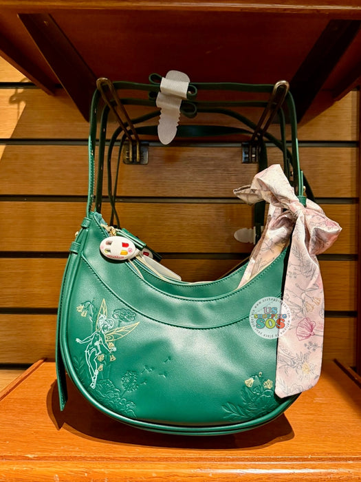 DLP - Tinker Bell Floral Pastal - Green Hobo Shoulder Bag