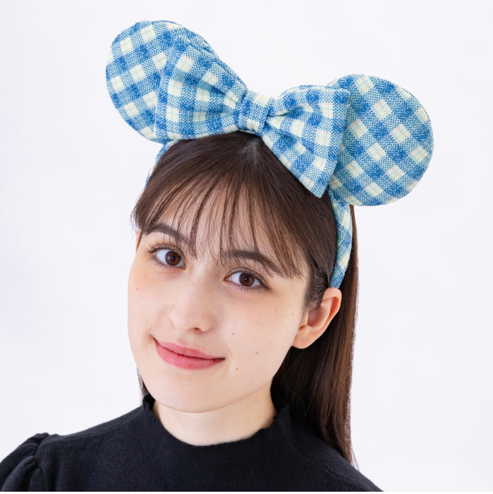 TDR - Minnie Mouse Checkered Ear Headband Color: Blue (Release Date: Mar 5, 2026)