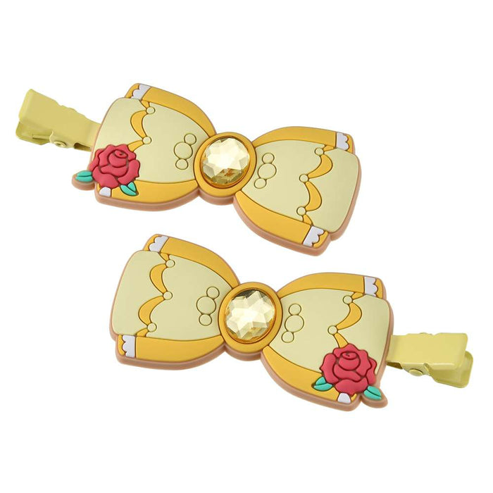 JDS - MAEGAMI Hair Zakka x Belle ‘Color Clip Stone Ribbon’ Hair Clip Set