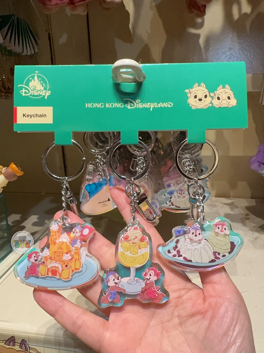 HKDL - 2026 Chip & Dale Hong Kong Cuisine & Dim Sum Collection x Chip & Dale Keychains Set of 3