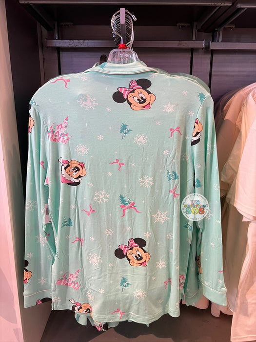 DLR/WDW - Christmas 2025 - Minnie Face Icon All-Over-Print Pajamas Set (Adult)