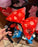 SHDL - Minnie Mouse Fluffy Big Bow Headband (Color: Red)