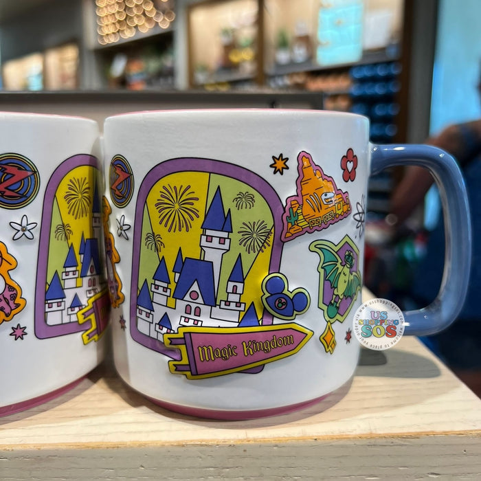 WDW - Starbucks Neon Iconography - “Magic Kingdom” Ceramic Mug 14oz