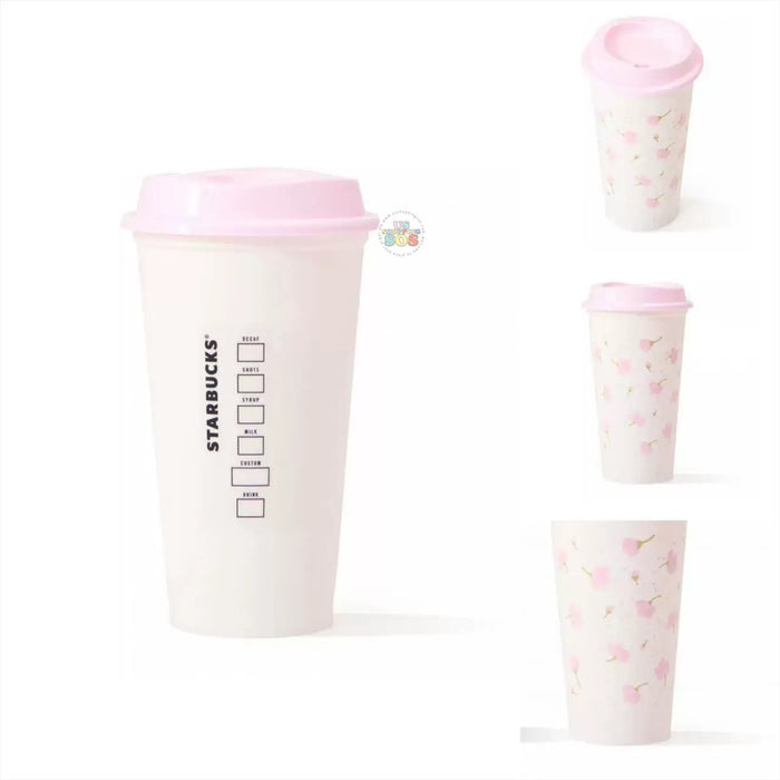 Starbucks China - Sakura Cherry Blossom 2025 x 23. Plastic Eco Friendly Cup 473ml (Release Date: Feb 11, 2025)