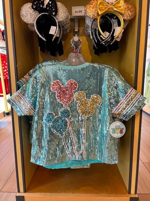 DLR/WDW - Her Universe Mickey Mouse Balloons All-Sequin Cropped Top (Adult)