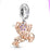 SHDL - LinaBell with Purple Flower on Ear Pandora Charm