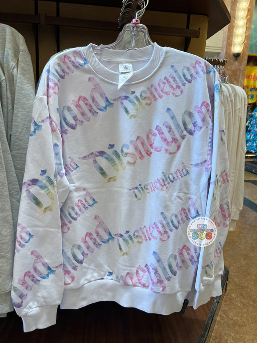 DLR - Pastel Ombré & Tie-Dye - Ombré “Disneyland” Logo All-Over-Print Pullover (Adult)
