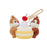 SHDL - 2026 Mickey & Friends Urban Aroma Collection x Chip & Dale ‘Creamy Cube Cake’ Plush Keychain (Release Date: May 26, 2026)