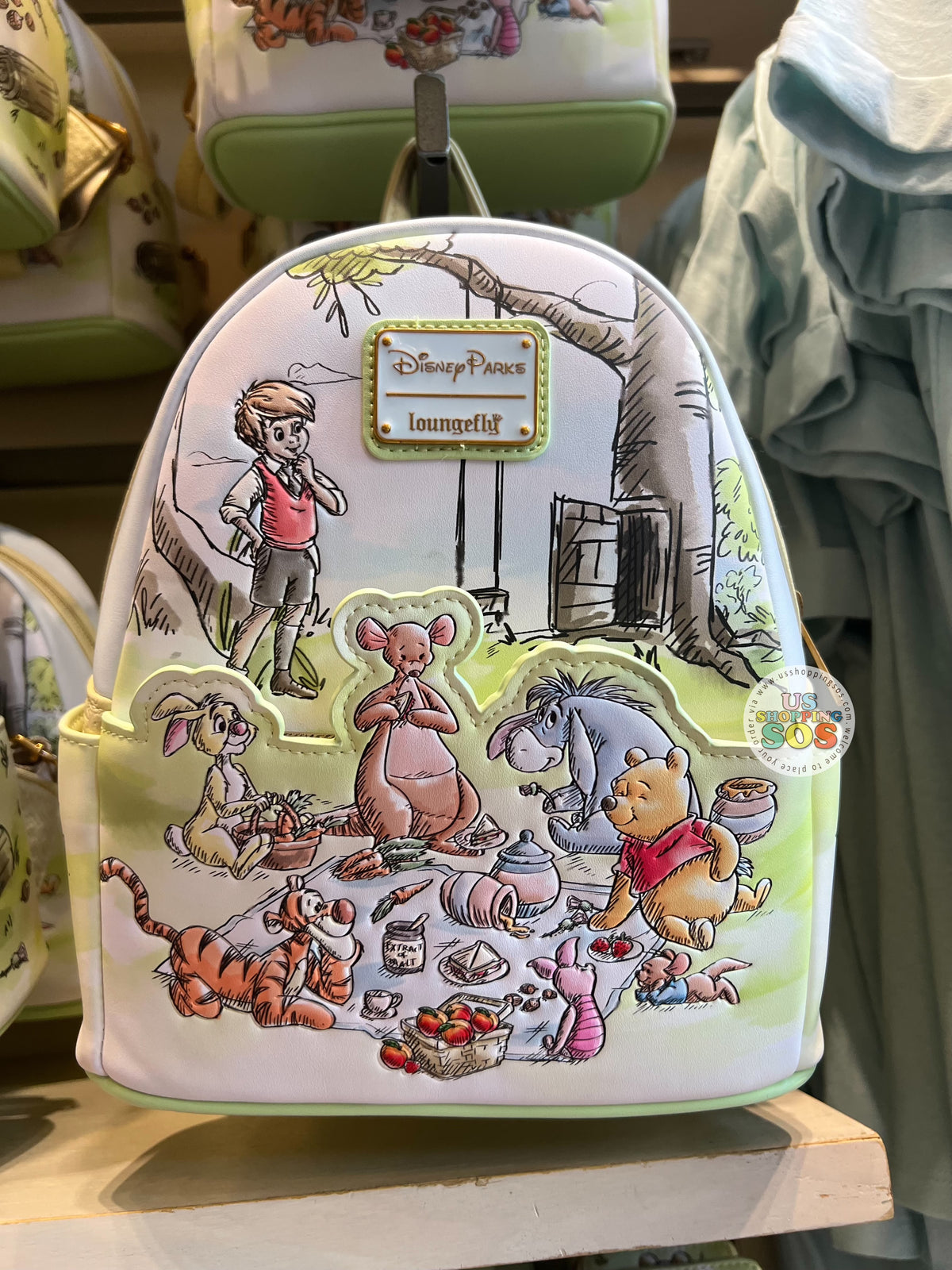 DLR/WDW - Winnie the Pooh - Loungefly Pooh & Friends Picnic Fun