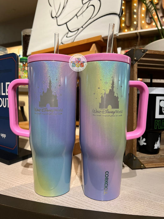 DLR/WDW - Corkcicle Castle Park Logo Iridescent Stainless Steel Cold Cup