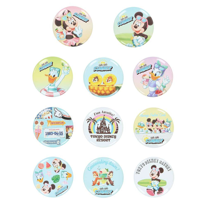 TDR - 2026 Mickey & Friends "Hello Hello Summer!!" Collection x Button Badge Mystery Bag (Release Date: Jun 11, 2026)