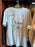DLR/WDW - Marie Castle Monorail Park Logo Embroidered Baby Blue T-shirt (Adult)