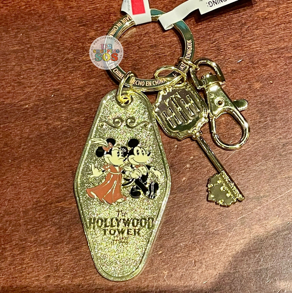 WDW - Hollywood Tower Hotel - Mickey & Minnie Keychain
