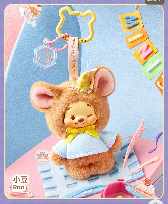MINISO - Disney Winnie the Pooh 100 Years Anniversary Mini Friends Vinyl Plush Keychain Series Mystery Blind Box (Release Date: Aug 14, 2026)