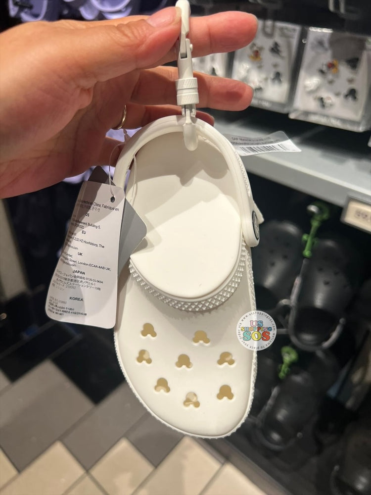 DLR/WDW - Disney x Crocs 2026 - Classic Clog White Pouch Bag Charm