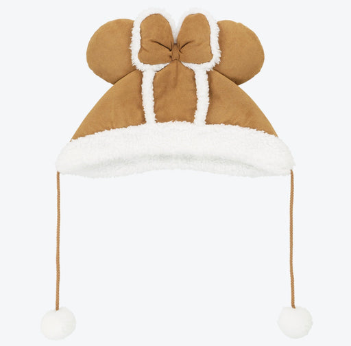 TDR - 2026 Tokyo Disney Resort Fall & Winter Collection x Minnie Mouse Fan Cap with Pom Pom For Adults Color: Brown (Release Date: Oct 8, 2026)