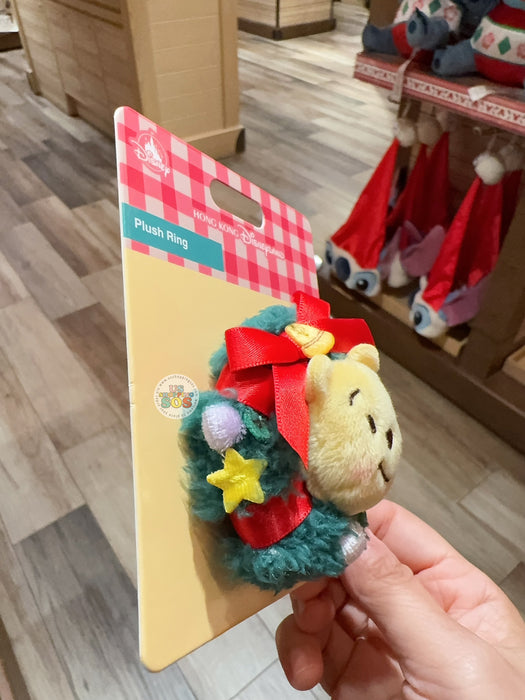 HKDL - 2025 Winnie the Pooh & Friends Christmas x Winnie the Pooh Plush Ring