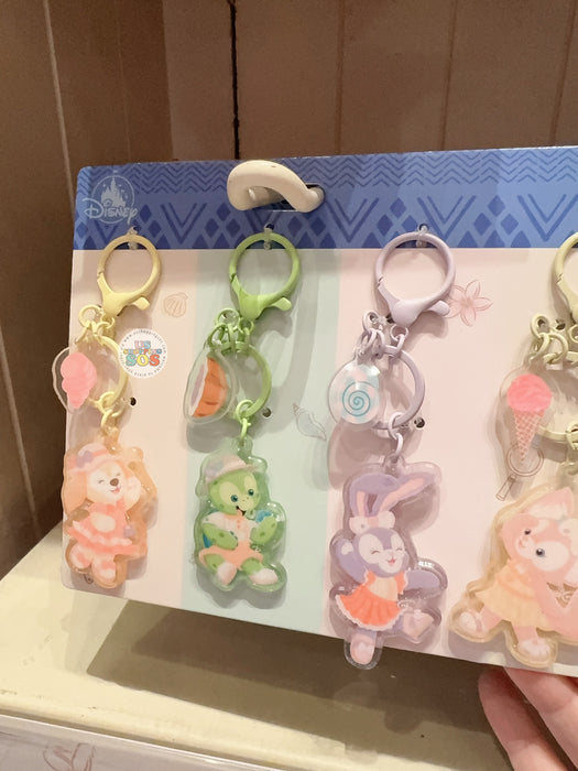 HKDL - Duffy and Friends "Beach Party" x Duffy and Friends Keychains Set