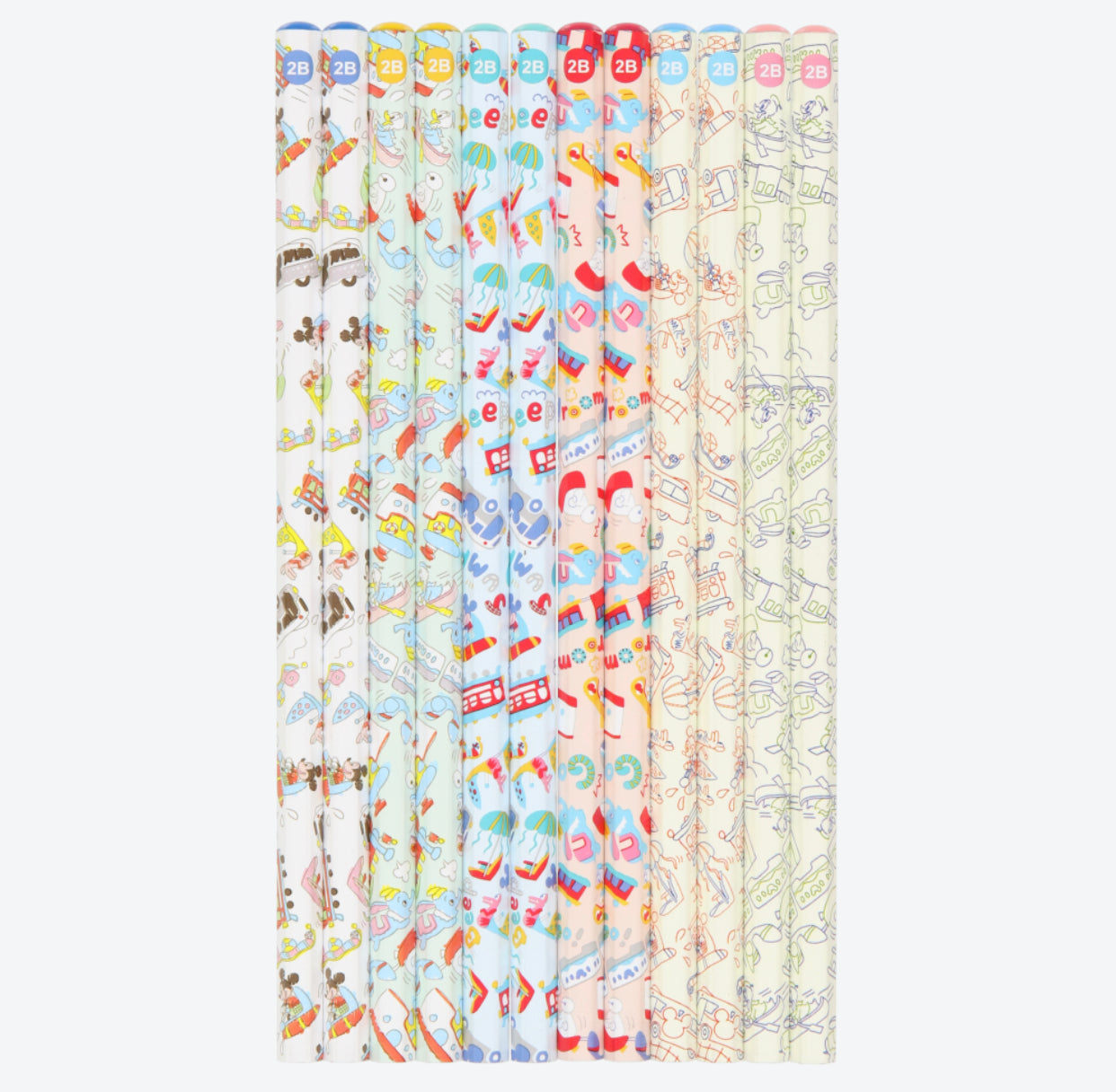 TDR - "Go-Go-Go! with Disney Vehicles" Collection x Pencil Set (Release Date: July 11, 2024)