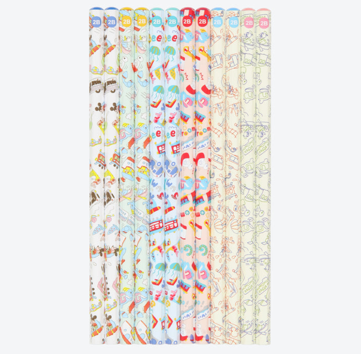 TDR - "Go-Go-Go! with Disney Vehicles" Collection x Pencil Set (Release Date: July 11, 2024)