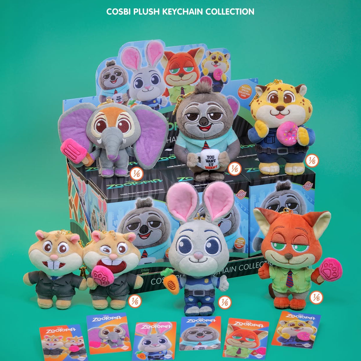 Hot Toy Cosbi - Zootopia 2 Blind Box Plush Keychain (Release Date