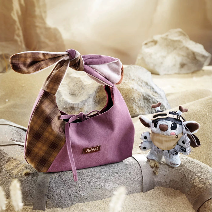 SHDS - 2026 Lilo & Stitch Space Desert Collection x Angel Retro Plaid Handbag/Tote Bag (Release Date: Apr 1, 2026)