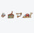 TDR - Tokyo DisneySea 25th Anniversary "Jubilee Rocket" Collection x Set of 4 Sparkling Peace