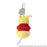 Japan Exclusive - Winnie the Pooh 100th Anniversary Logo Kororin Plush Keychain
