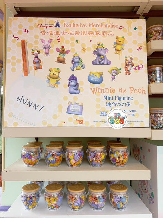 HKDL - Winnie the Pooh Lemon Honey Collection x Winnie the Pooh & Friends Collectible Mini-Figures Bottle