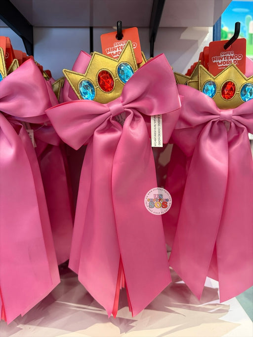 Universal Studios - Super Nintendo World - Princess Peach Crown and Bow Hair Clip