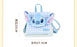 China Exclusive- Stitch Plushy Big Face “Checkered Style’ 2 Ways Bag (Backpack & Shoulder Bag)