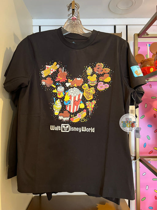 WDW - Disney Eats Snacks - Snack Mickey Icon “Walt Disney World” Black Graphic Shirt (Adult)