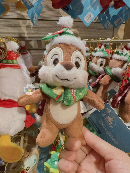 HKDL - 2025 Christmas Mickey & Friends x Chip Plush Keychain