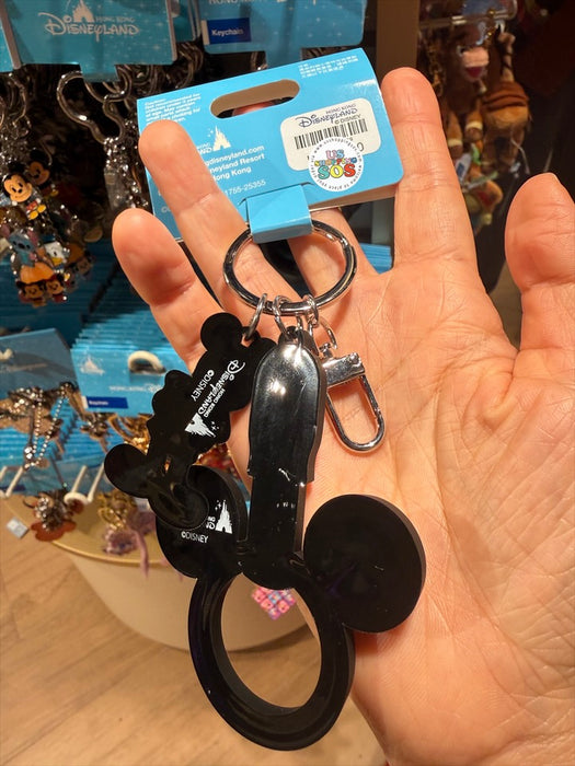 HKDL - Mickey Mouse Full Body &  Metro Handle Keychain
