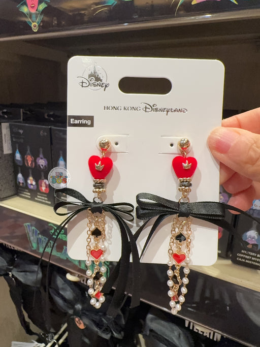 HKDL - 2026 Disney Halloween - Disney Villians x Queen of Hearts Earrings Set
