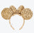 TDR - Minnie Fluff & Sequin Gold Color Ear Headband (Release Date: Nov 8, 2024)