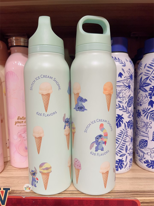 HKDL - Stitch & Ice Cream All Over Print Water Bottle