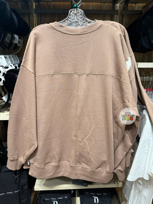 DLR/WDW - Park Logo Authentic Castle Original Taupe Pullover (Adult)