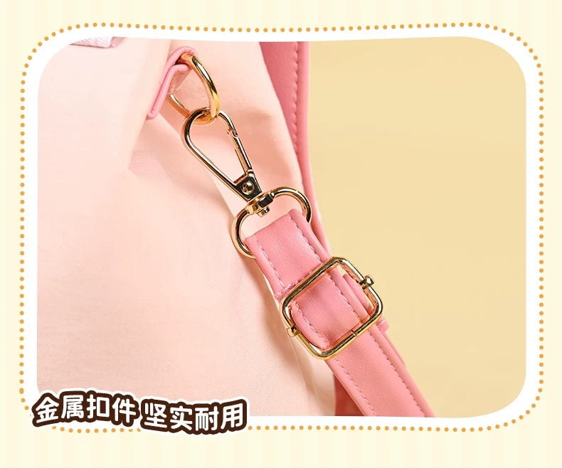 China Exclusive- Toy Story Lotso Big Face “Checkered Style’ 2 Ways Bag (Backpack & Shoulder Bag)