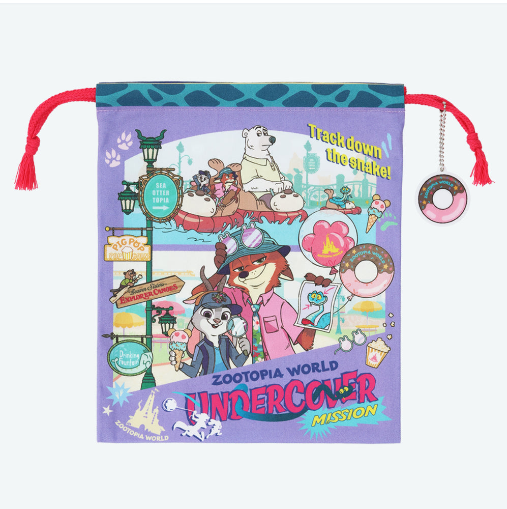 TDR - Zootopia World Undercover Mission Collection x Drawstring Bag (Release Date: Nov 26, 2025)